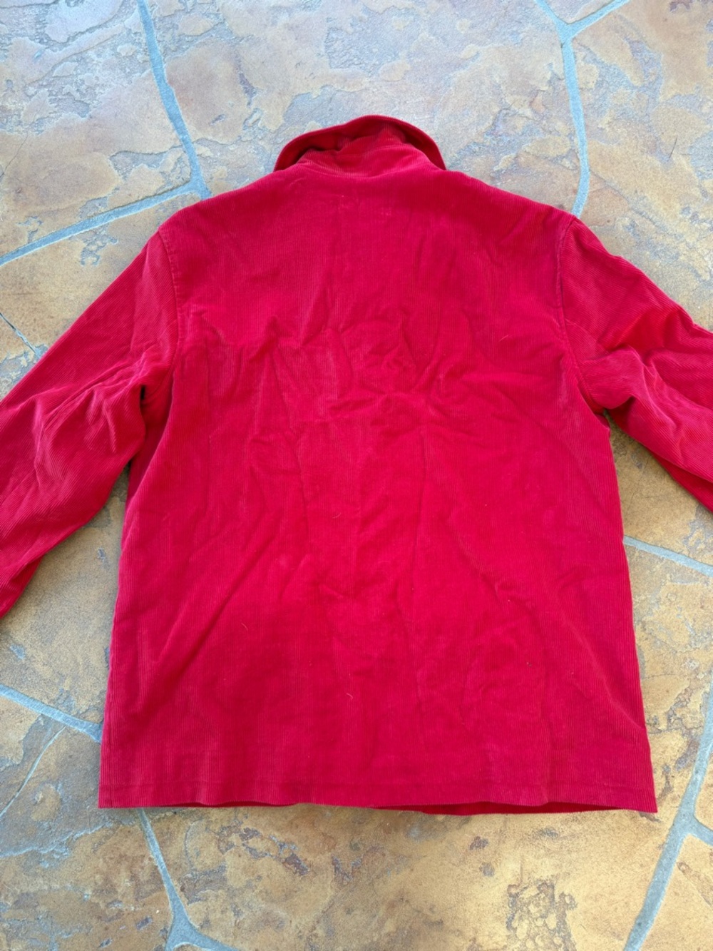 Villager red Corduroy Jacket with Plaid flannel Lining - Picture 7 of 8